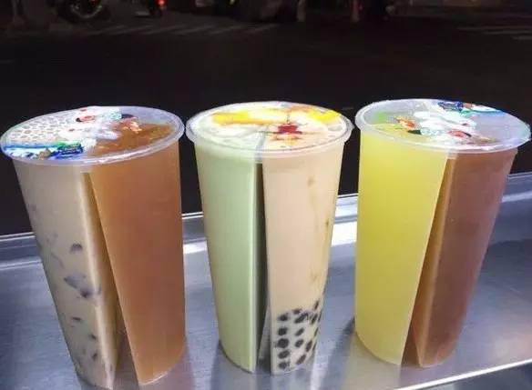奶茶會劈腿了！臺“雙響炮分享杯”一杯兩味正流行