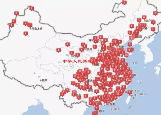 獨家整理，全國部分飲品品牌市場分布圖公布