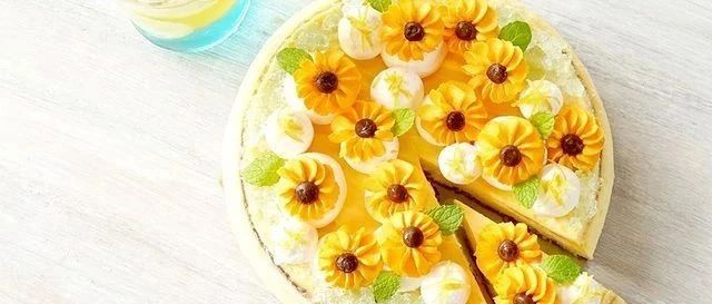 以花之名限定美味，招牌就是這款“向日葵芝士蛋糕”！