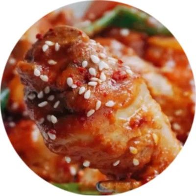 在家也能做出韓國(guó)餐廳的味道，紅紅火火韓式辣燉雞腿 Spicy Korean Chicken Stew